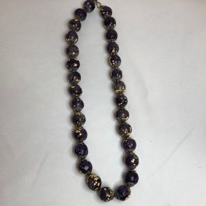 Purple Beaded Necklace
